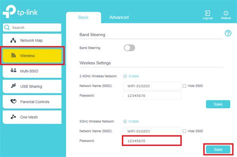 change tpg wifi password